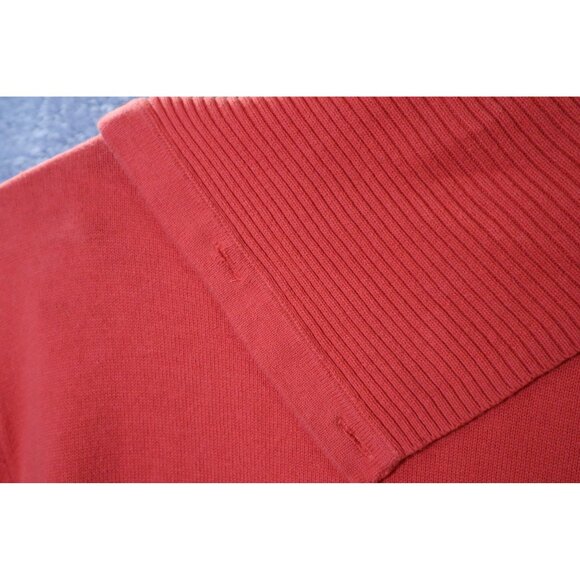 Banana Republic Womens Orange Button-Cowl Neck Sweater Long-Sleeve Size L 100% C - Picture 5 of 7